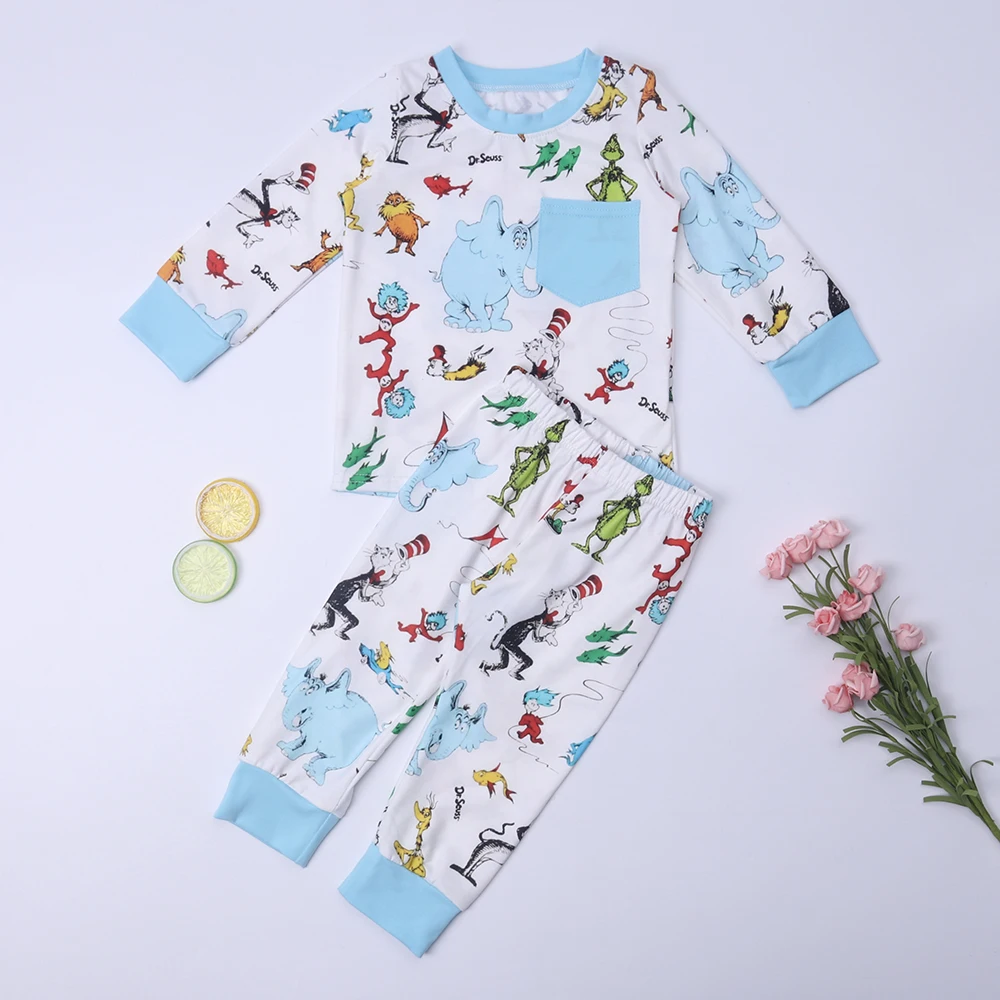 

Costume Boys 2023 Mother Kids Lounge Wear With Cartoon Elephant Embroidery Cosplay Anime Bluey Short Suits Baby Girl Clothes