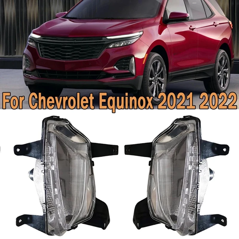 

Противотуманные фары для переднего бампера автомобиля, сигнал поворота DRL с лампочкой Для Chevrolet Equinox 2021 2022, противотуманные фары s, фары дальн...