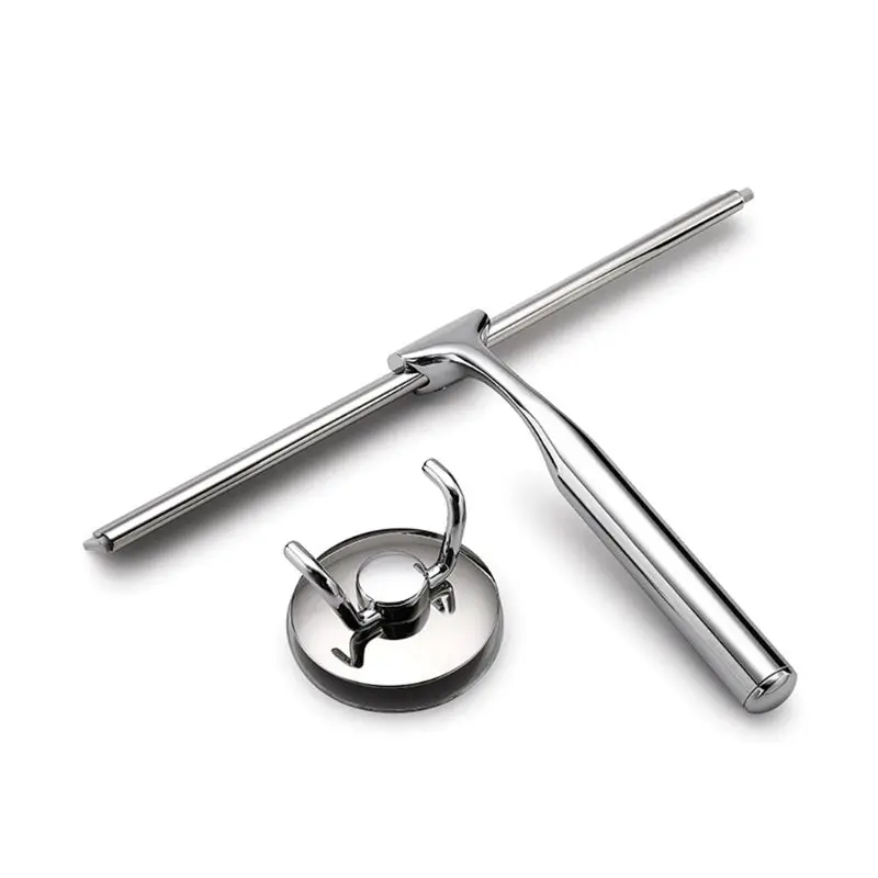 

Wiper with Suction Hook Shower Glass Door Squeegee Stainless Steel Glass Window Squeegee for Bathroom/Kitchen/Car Wiper Suction