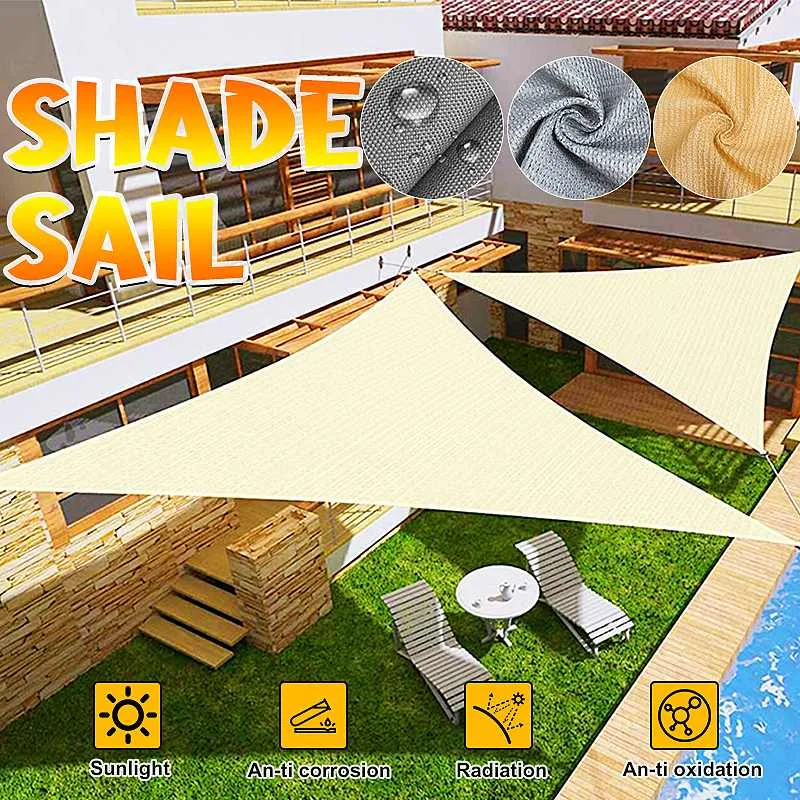

Sun Shelter Waterproof Sunshade Protection Outdoor Canopy Garden Patio Pool Shade Sail Awning Camping Shade Awning Camp Tent