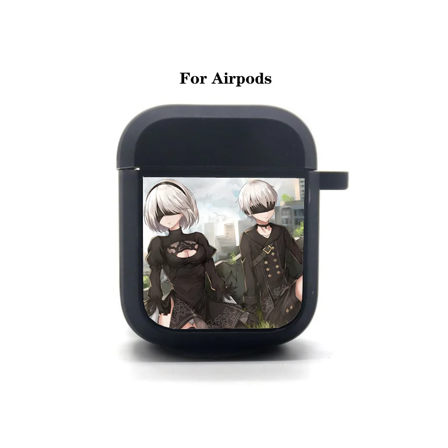 

Anime NieRAutomata AirPods 2 case Cover Apple AirPods Earphone bag Soft Silicone Bluetooth Protective Earphone Case