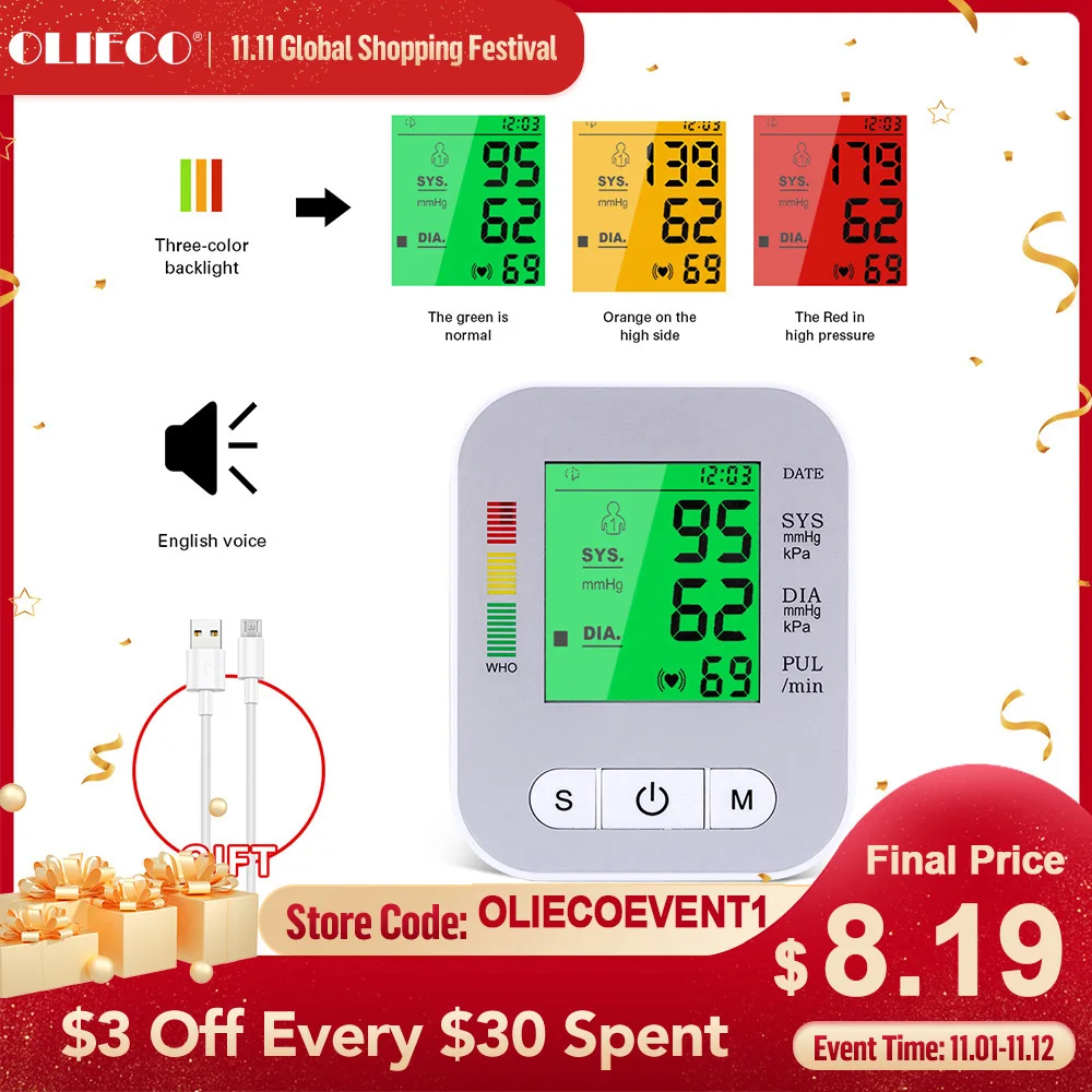 

Портативный Сфигмоманометр OLIECO, разные типы, опционально, доставка со склада в Польше/Испании