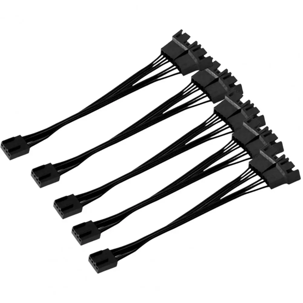 

5 шт. АДАПТЕРНЫЕ кабели, стабильные удлинительные линии, PWM контролируемый по температуре охлаждающий вентилятор, основная плата, 4-контактн...