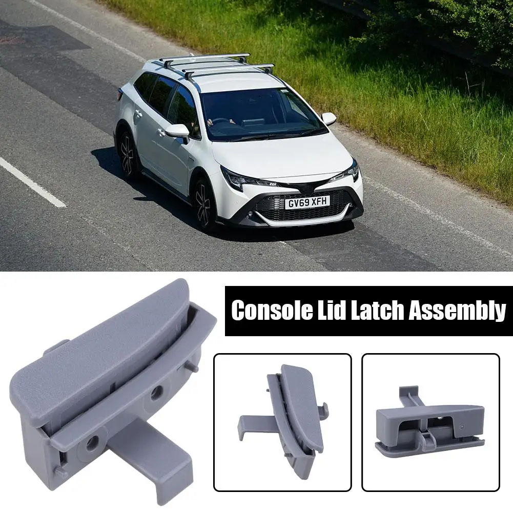 

58910AD030B0 Gray Center Console Latch Latches Lid Lock For Toyota 2005 2006 2007 2008 2009 2010 2011 2012 Plastic A4P7