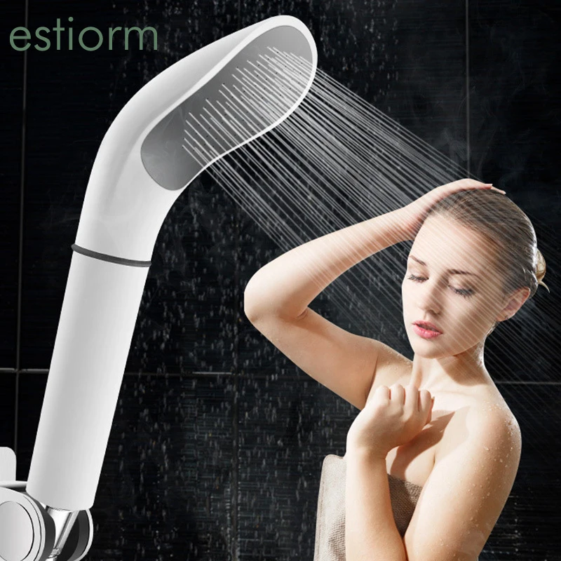 

High Pressure Shower Head Bathroom bath Hand held Shower Head Pressurized Rainfall Shower Spray Nozzle Water Saving Showerhead