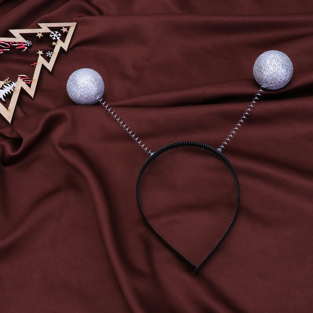 

Headband Boppersalien Head Costume Disco Party Headpiece Silver Space Glitter Antennachristmas Accessories Jewelry Sparkle