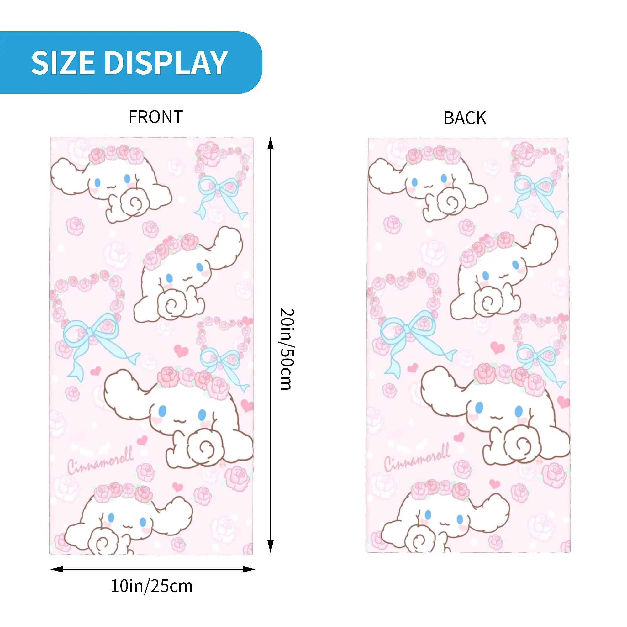 Пользовательские Cinnamoroll новые аниме мультфильм шейные гетры для мужчин и женщин