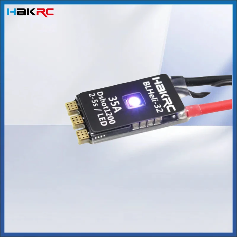 Фото HAKRC 35A BLHeli_32 Dshot1200 2-5S LIPO Бесщеточный ESC Встроенный светодиод для гоночного дрона RC FPV №1