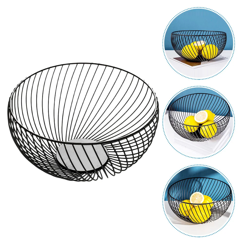 

Iron Art Fruit Basket Modern Iron Basket Hollowed Storage Container Home Decor