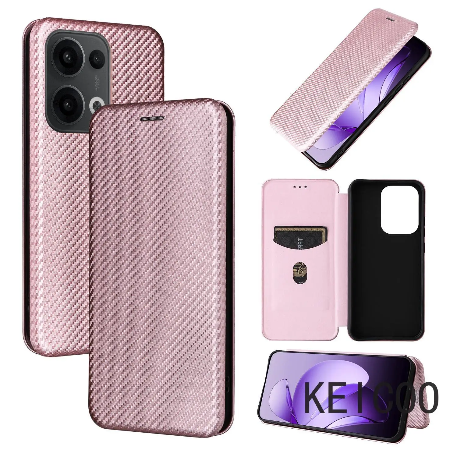 Для Oppo Reno 7 8 8T 9 10 11 12 13 SE Pro Plus 4G 5G Модный тонкий и легкий откидной чехол из
