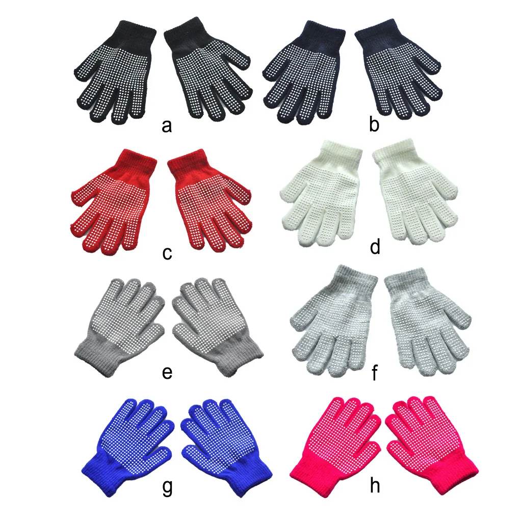 

Перчатки для малышей, 1 пара, уличная одежда, аксессуары, спортивный теплый чехол с пальцами, Нескользящие Детские перчатки на зиму, белые