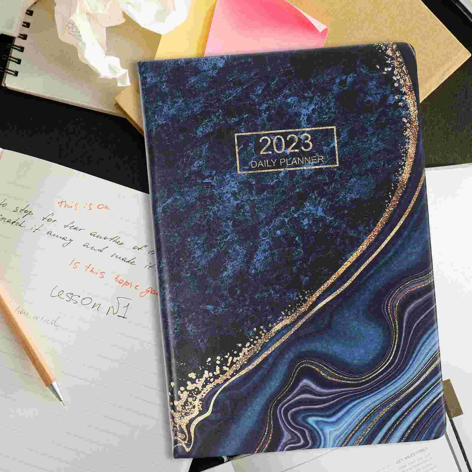 

3pcs Decorative A5 Spanish Planner 2023 Plans Writing Notepad Coil Design Notepad Students Planner
