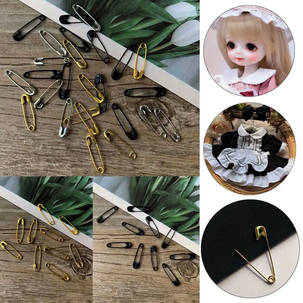 

10pcs 19*4mm Ultra-small Mini Metal for BJD Dolls Safety Pins Doll Clothes Accessories Kids Paper Clips Sewing Tools