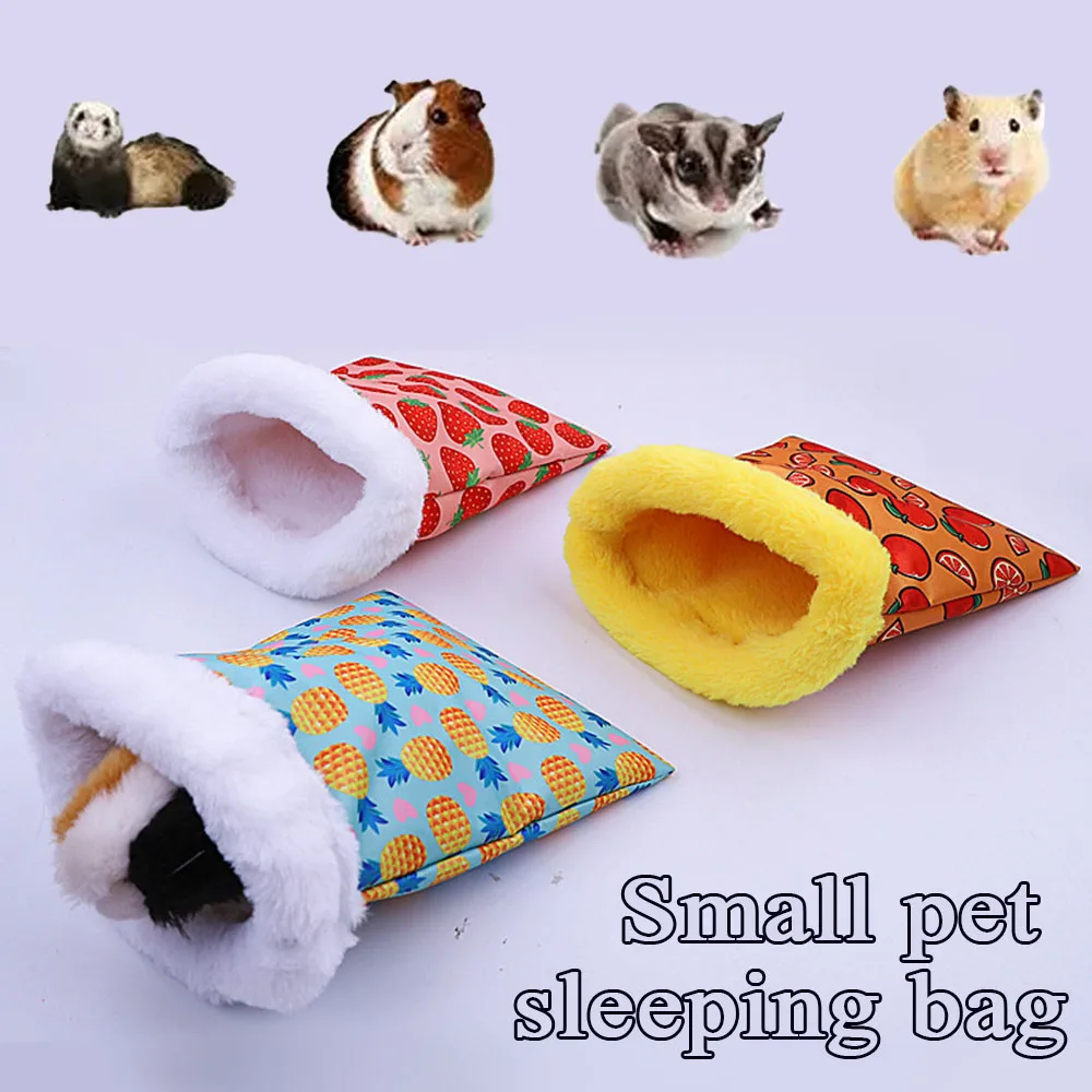 

Hamster Soft Beds And Nest Pet Supplies Warm Small House Rodent Cage Hammock For Rats Plush Guinea Pig Accessories Small Animal