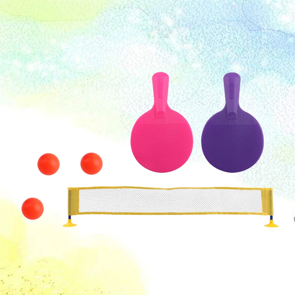 

1 Set Mini Portable Tabletop Table Tennis Pong Board Game Set Toy Rackets Net for Kids Children