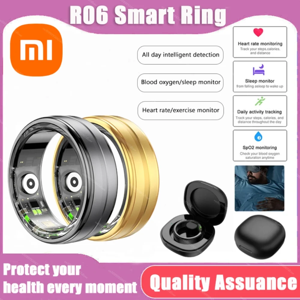 Xiaomi Smart Ring Здоровье Сон Кислород в крови Мониторинг сердечного ритма R06 Кольцо на
