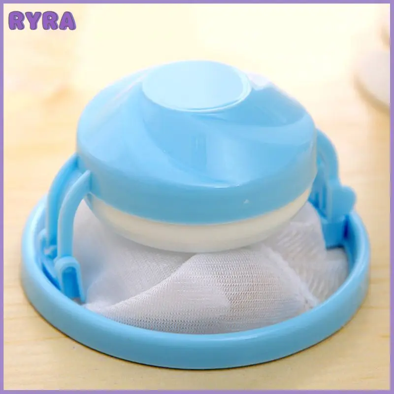 

Round Mesh Filter Bag Floating Style Washing Machine Wool Filtration Hair Removal Device Cleaning Laundry Hair Stoppers