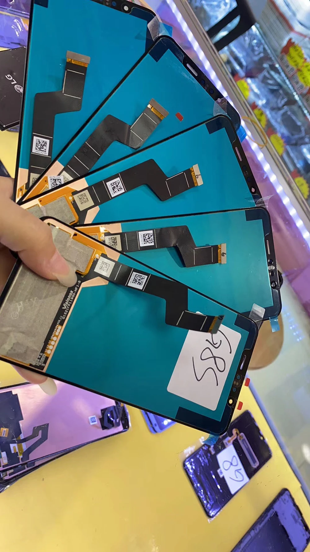 Kup Wyświetlacz LCD AMOLED Oryginalny Dla LG G8X G8s ThinQ, Cyfrowy Ekran Dotykowy Z Marco, Ekran Dotykowy LCD