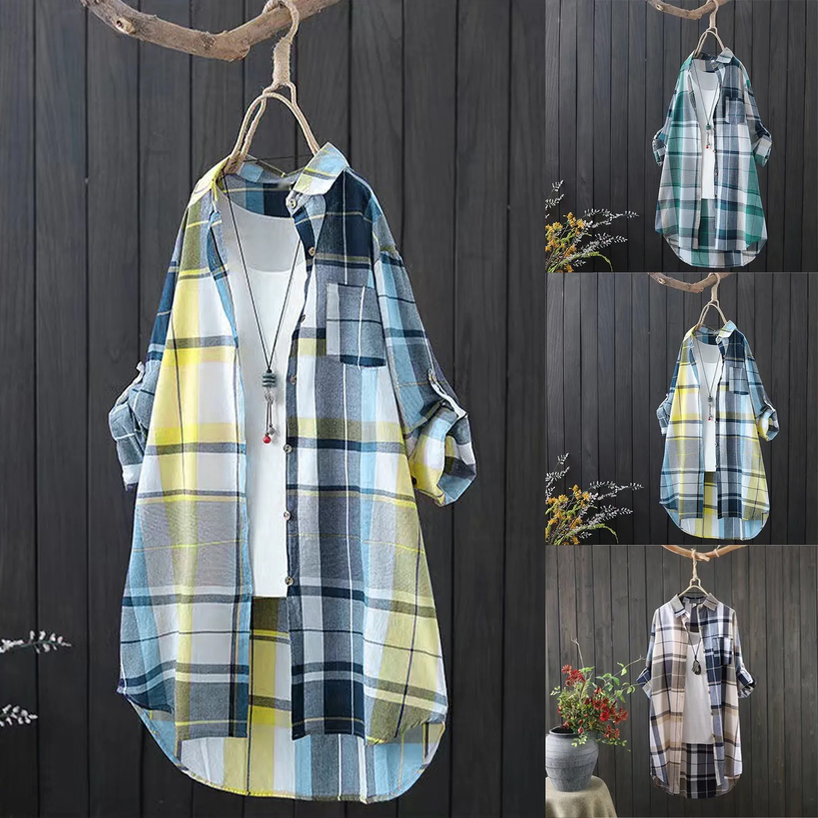 Sleeve Shirt Cardigan Loose Shirt 