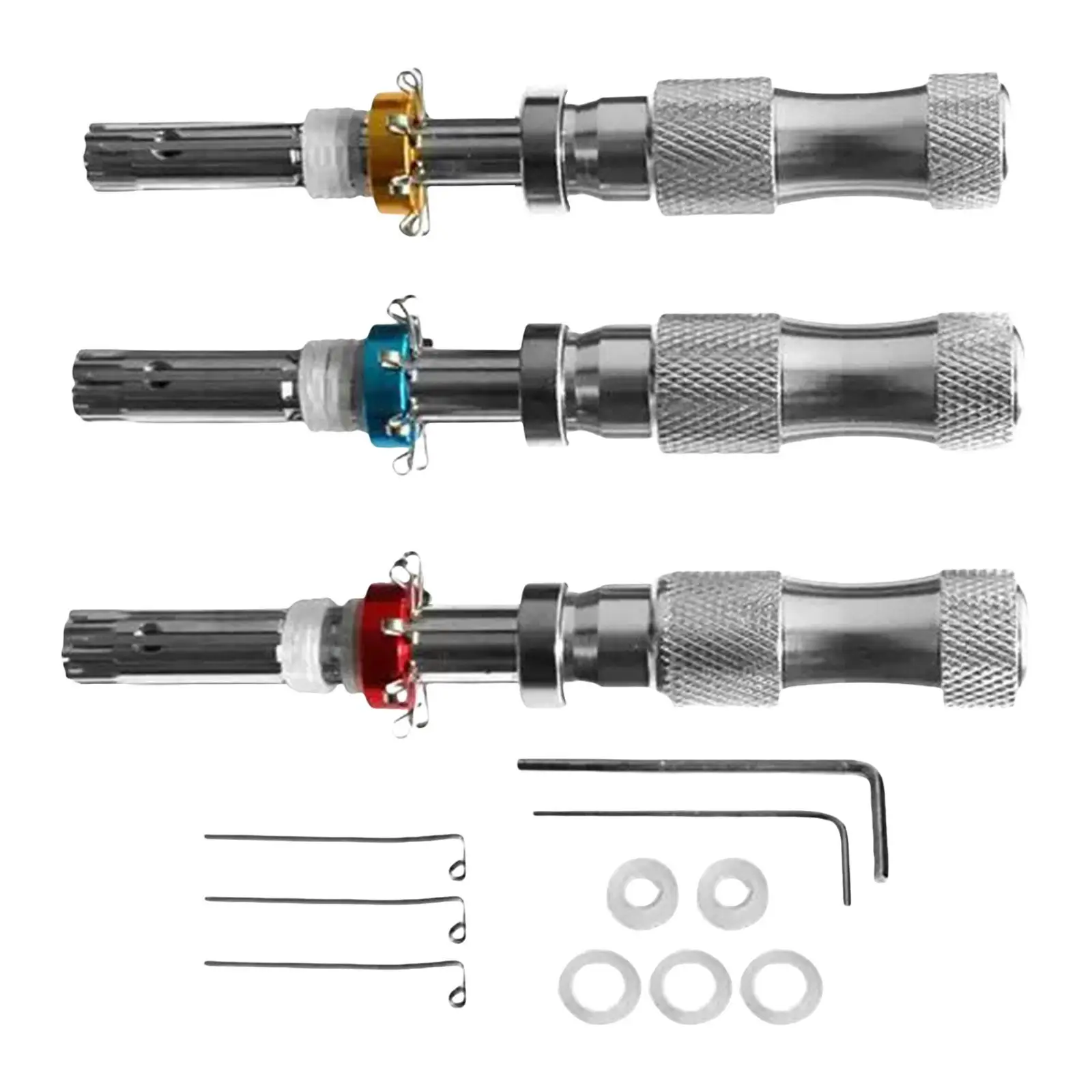 

3 Pieces Tubular Lockpicking Training and Practice Tools with Broken Key Extractor 7mm 7.5mm 7.8mm for Beginner Kids Great Gift