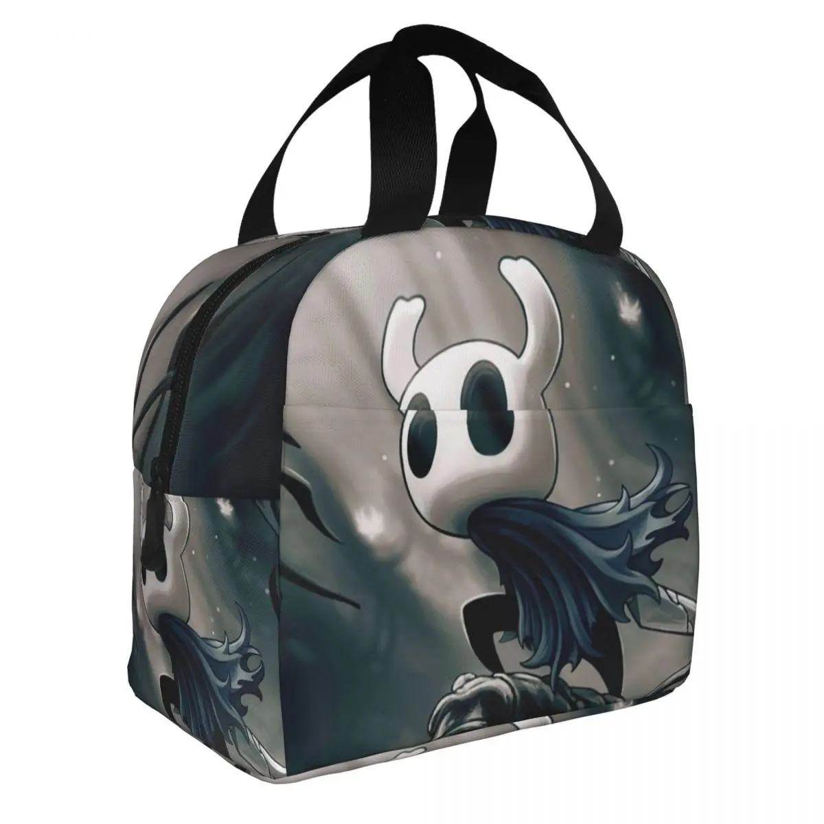 Hollow Knight Lunch Bento Bags Portable Aluminum Foil thickened Thermal Cloth Lunch Bag for Women Men Boy