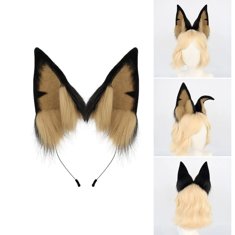 95AB ручная работа повязка на голову с ушками щенка аксессуары для косплея девочек