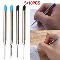 5pcs ballpoint ink refills metal pen refill parker pen roller pen compatible cross pen