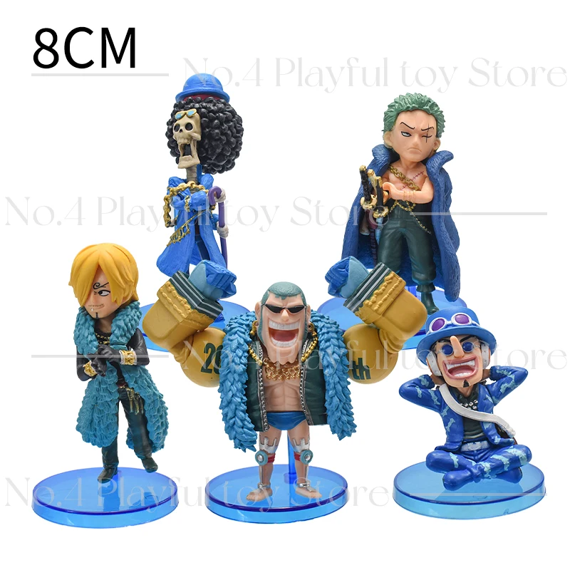 Аниме One Piece Набор статуэток Luffy Sanji Charlotte Linlin Kaidou Sakazuki черная борода Zoro Dracule Mihawk