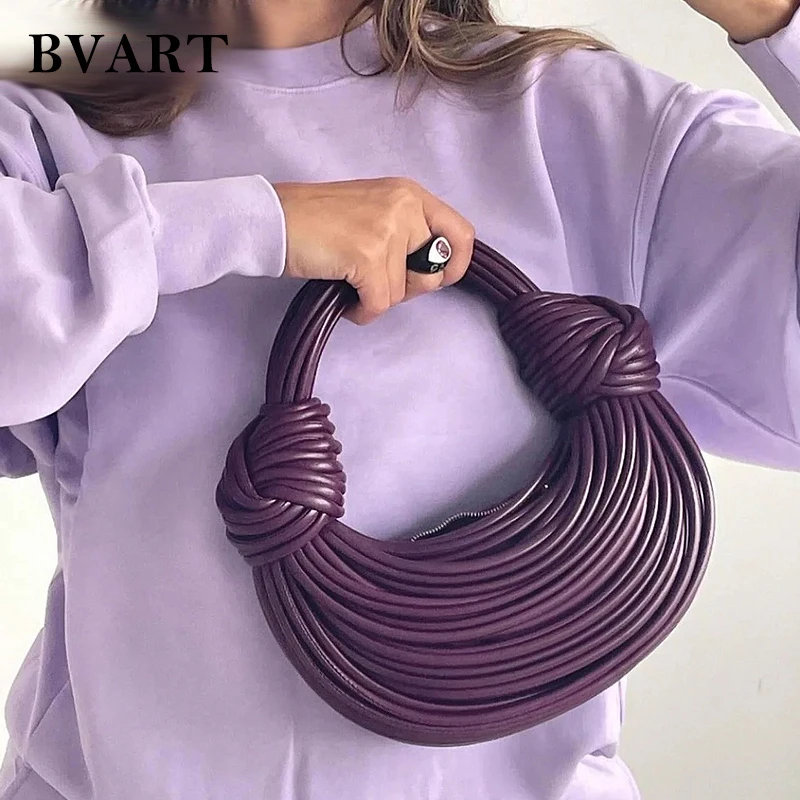 

2022 Women's Soft Leather Knotted Jodie Ramen Dumpling Bag Luxury High-End Elegant Portable Dinner Underarm Bag Fashion AllMatch