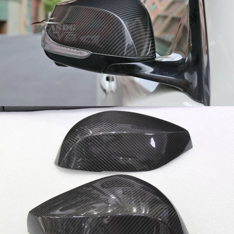 

Real Carbon Fiber Side Mirror Cover Sticker Trim Fit for Infiniti Q50 2014-22