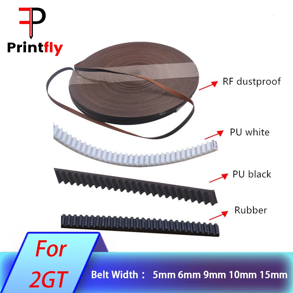 Ремень ГРМ для 3D-принтера резиновая защита от пыли с открытым концом ширина 5 мм 6 9