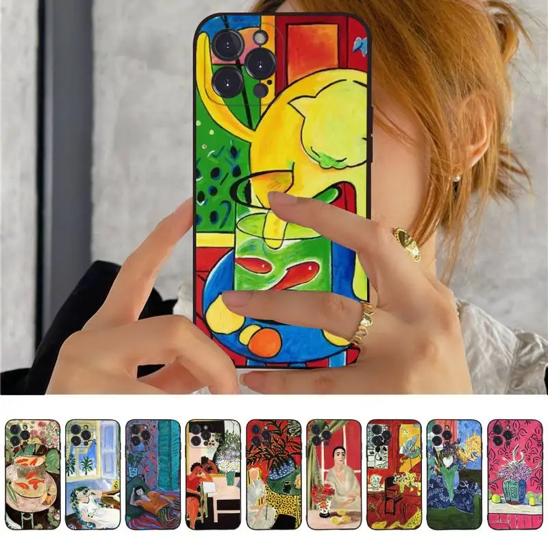 Henri Matisse Art Painting Phone Case For iPhone 14 11 12 13 Mini Pro XS Max Cover 6 7 8 Plus X XR SE 2020 Funda Shell