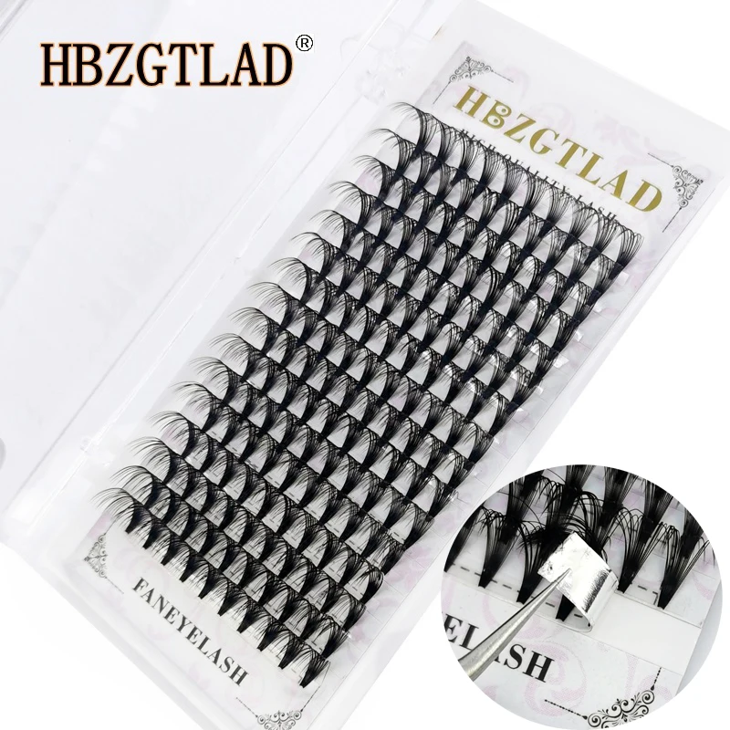 HBZGTLAD Lashes 12/16 Lines Premade Volume Fans 20D Lashes Russian Volume Eyelash Extensions Pre made Lash Extension Faux Mink