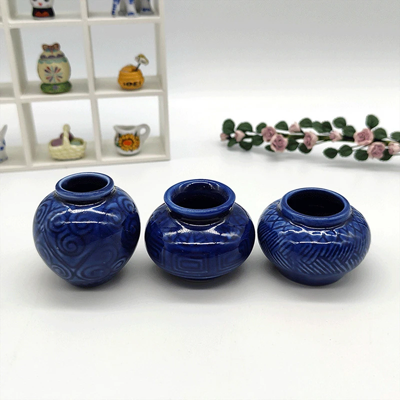 1 Набор мини керамические маленькие банки для кукольного домика модель