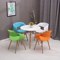 modern nordic light luxury fashion reception business negotiation desk armchair combination leisure solid wood dining chair hous