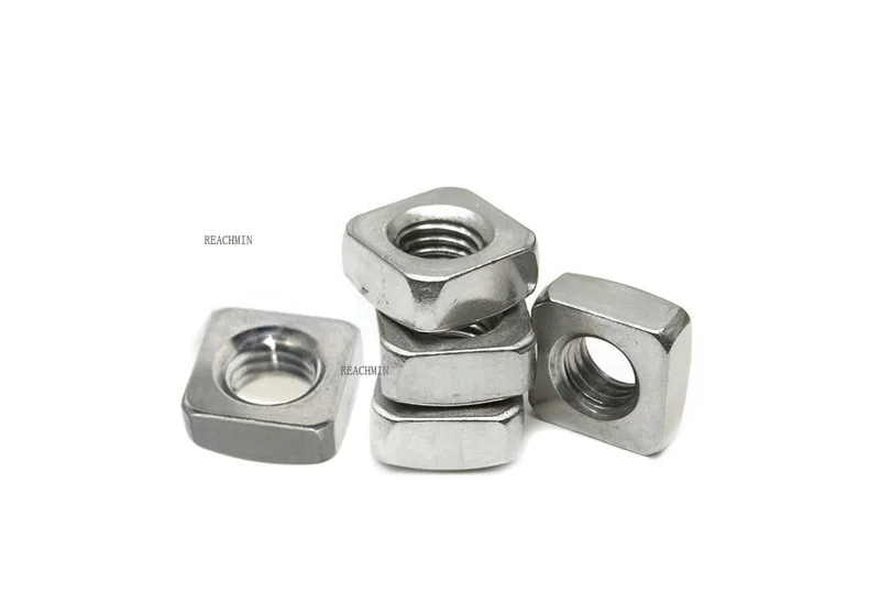 

Квадратные гайки из нержавеющей стали 100 шт./лот DIN557 GB39 M3 M4 M5 M6 M8 304