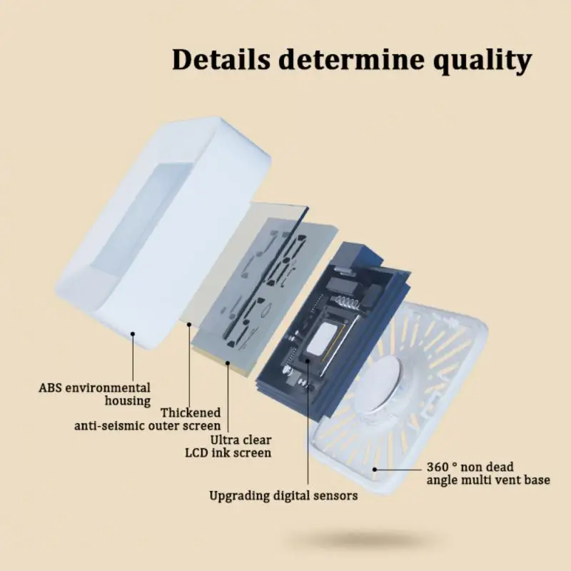 

Indoor Mini Thermometer Hygrometer Living Room LCD Digital Temperature Humidity Meter Sensor Weather Station Meter Tool