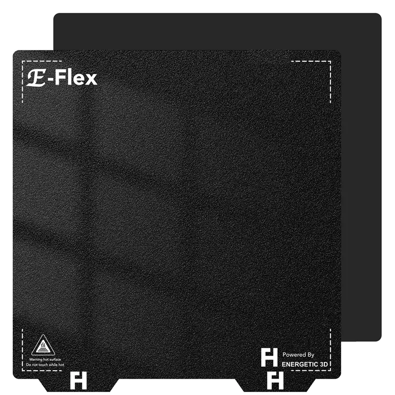 

FLEXBED Black PEI Простыня 120/305/355 мм, двухсторонняя текстурированная Тепловая кровать PEI Pro с порошковым покрытием, детали для 3D-принтера Voron