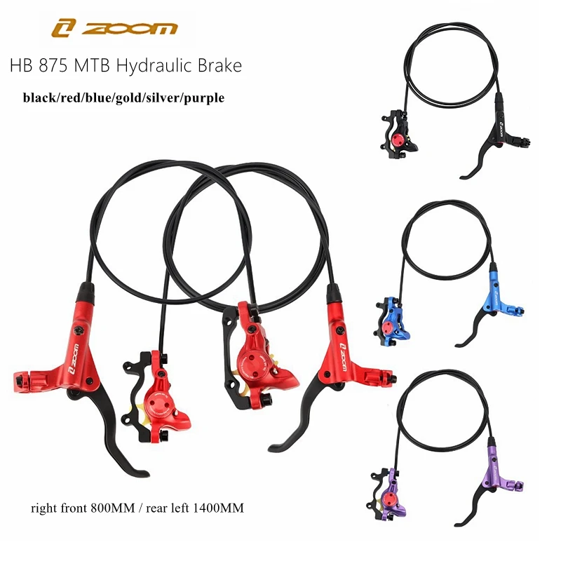 

ZOOM HB-875 bicycle brake hydraulic disc brake Front 800mm/rear 1400mm MT200 Mountain bike Oil Pressure Brake Upgrade MT315MT615