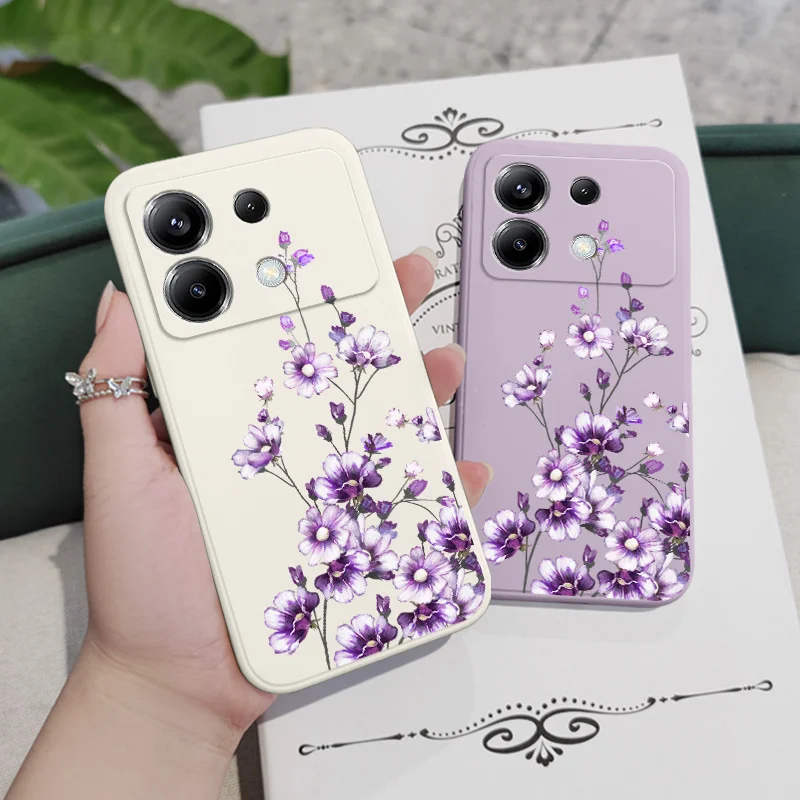 Pericallis Hybrida Phone Case For Xiaomi Poco X6 F6 M6 M5 M5S F5 X5 F4 X4 M4 F3 M3 X3 Pro 4G 5G GT Silicone Cover