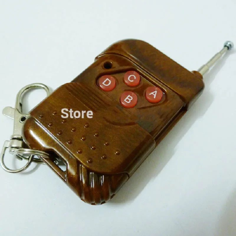 

4 Keys Fix Code SC2262 PT2262 Burglar Car Alarm Remote Keyfob 433.92mHZ For Motor