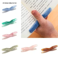 1pc multi function resin page spreader thumb book holder bookmark reading helper