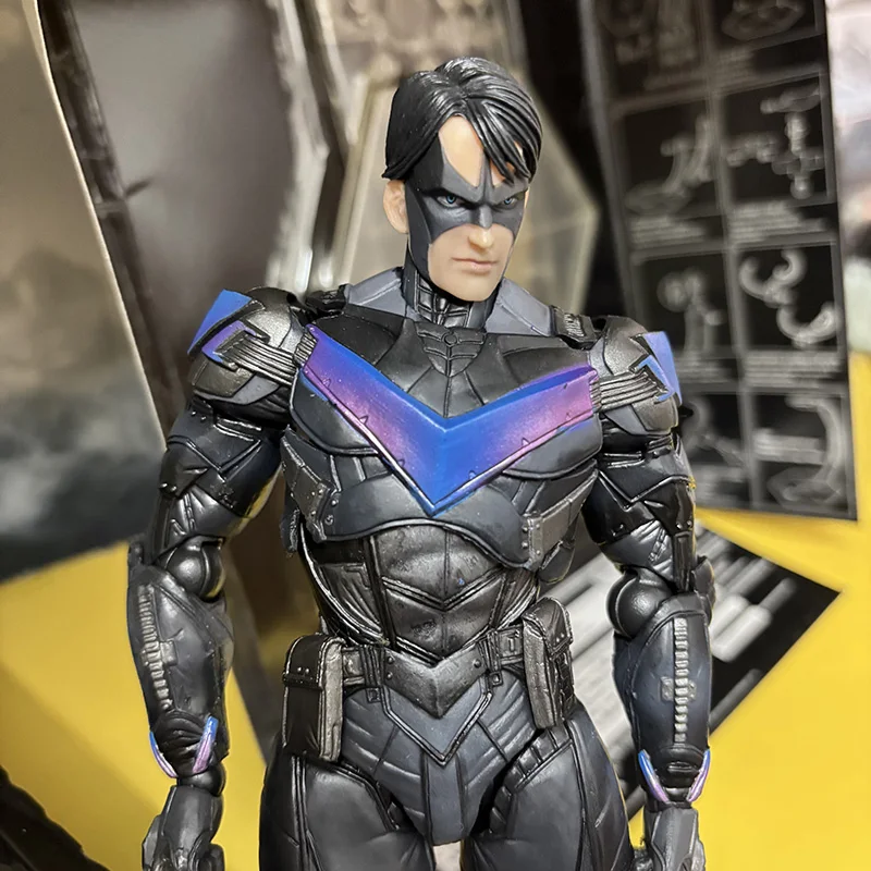 Фото Play Arts Marvel Фигурка Бэтмена Темный рыцарь Ночное крыло ПВХ Фигурки Коллекционная фигурка Модель игрушки Подарки на день рождения №5