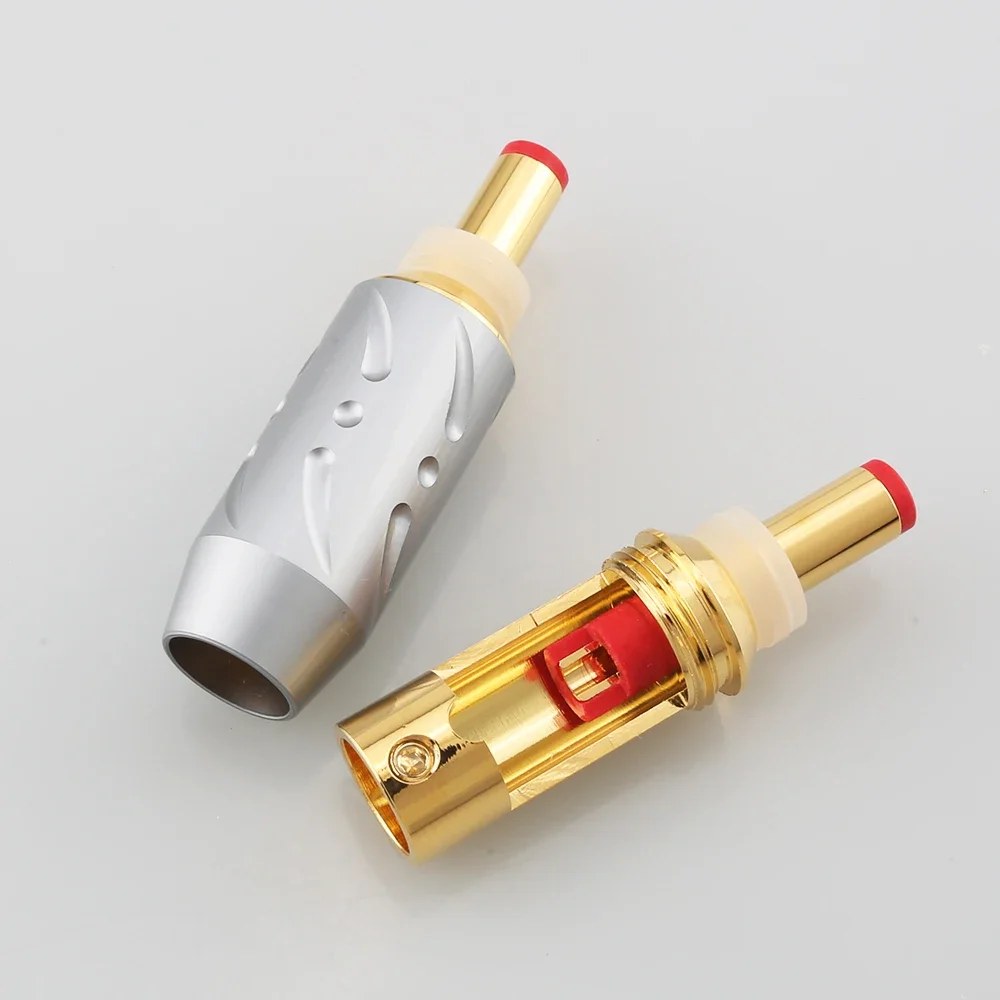 Разъем Viborg DC21G DC-2.1G DC 5 5/2 1 мм позолоченные Ø8 высококачественные вилки кабеля