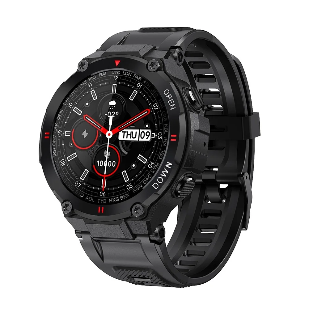 

2021 New Smart Watch Men Fitness Tracker 400 mAh Battery Bluetooth Calls Customized Dials Outdoors Sports Smartwatch