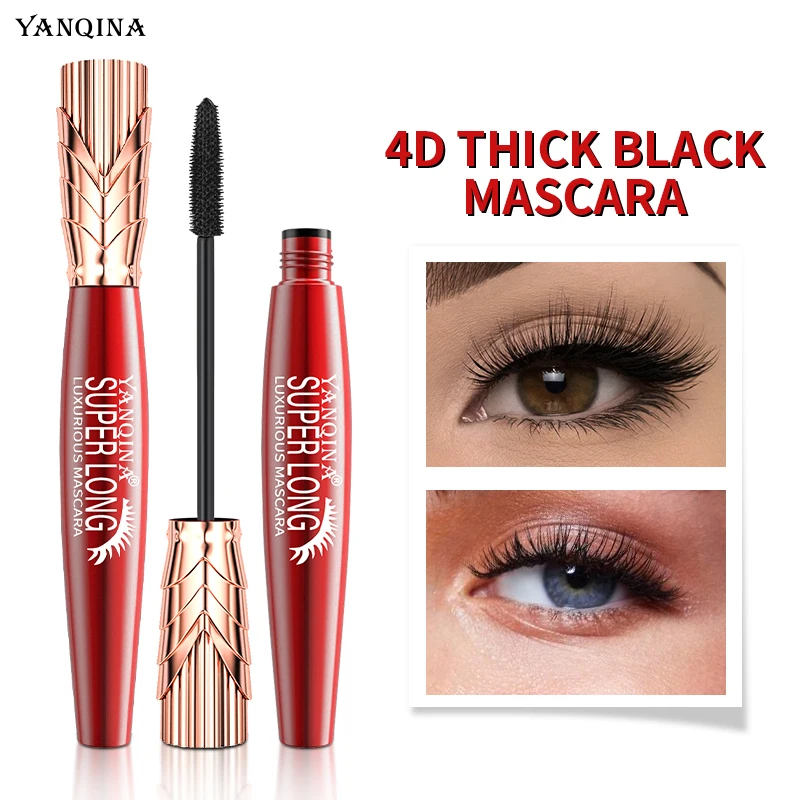 

Eyelashes Extension Waterproof Mascara 1pcs Not Easy Smudge Mascara Black Mascara Thick Curling Eyelashes 4d Crown Mascara