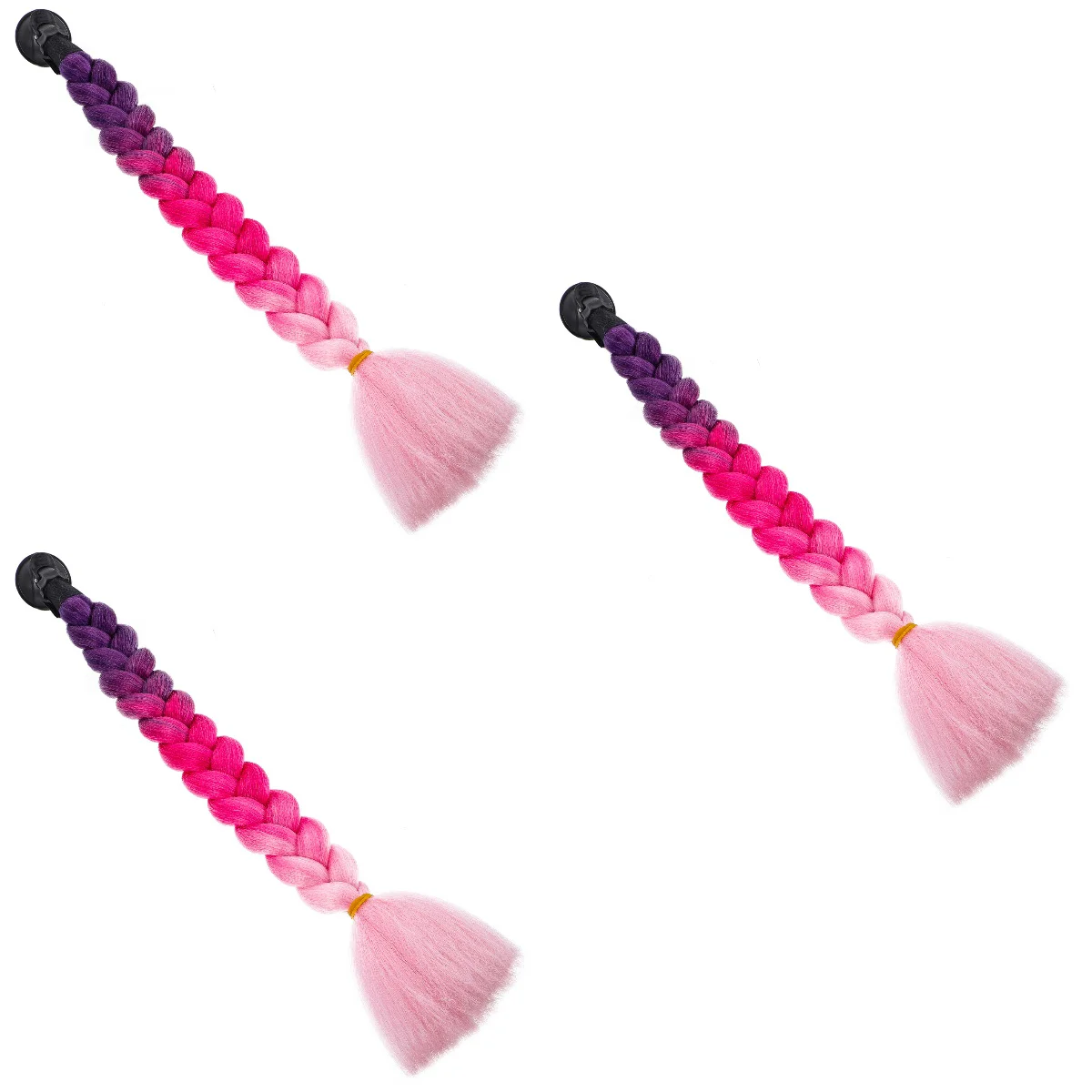 

Motorcycle Decor Braid Decor Braid Ponytail For Accessories Motorcycle Braid Ponytail Hair Suction Cup Decorative