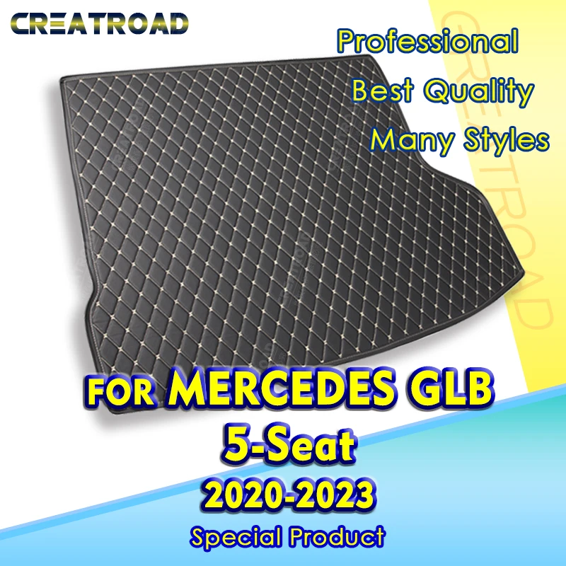 

Коврик для багажника автомобиля Mercedes Benz GLB Class 5-Seat X247 2020 2021 2022 2023, пользовательские автомобильные аксессуары, украшение интерьера автомобиля