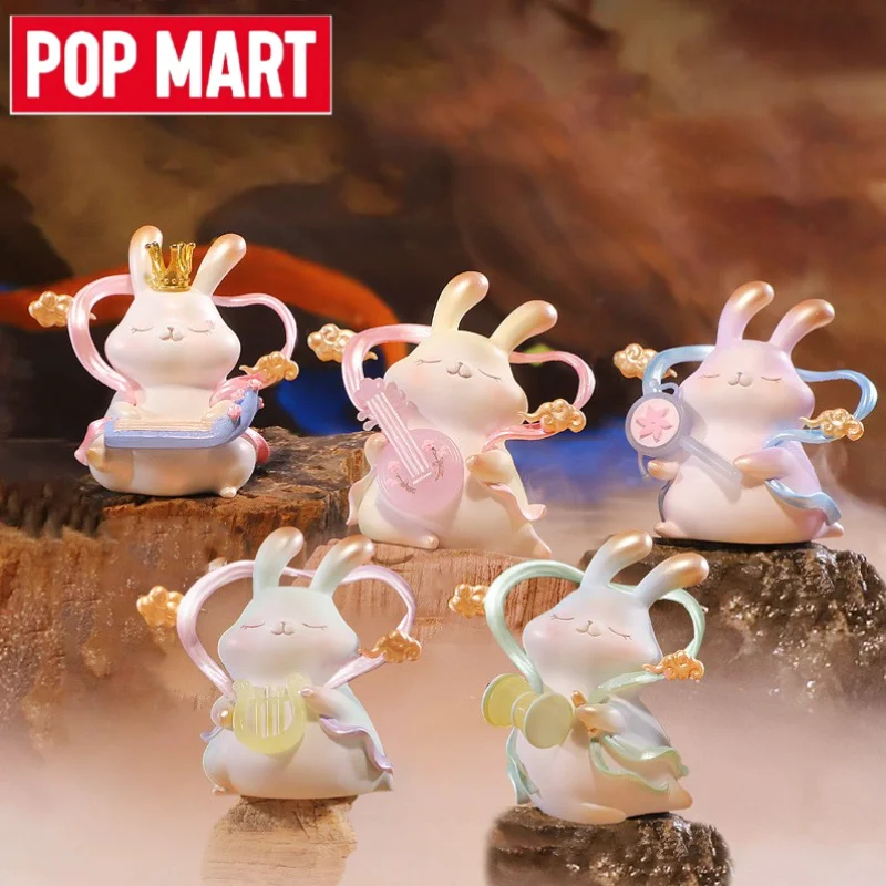 

POP MART оригинальный Летающий кролик фотография Kawaii ручной работы Tide Play мультфильм аниме милый нефритовый кролик украшение дешевый Сюрприз подарок
