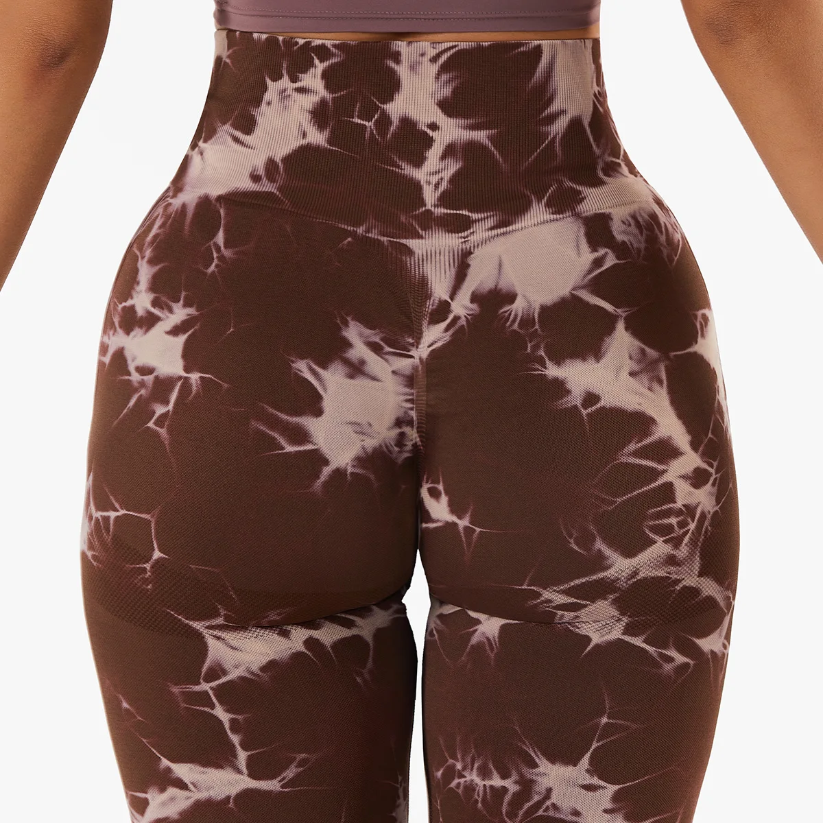 Women Leggings Tie Dye Push Up High Waist Fitness Seamless Peach Hip Leggings Sports Yoga Pants Running Jogging Sports 2022